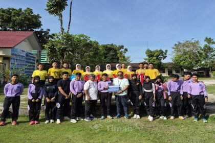 Lomba Kreativitas Baris Berbaris Digelar di Belitung, PT TIMAH Tbk Hadir Dukung Kreativitas Pelajar. (Foto: doc. Humas PT Timah Tbk)