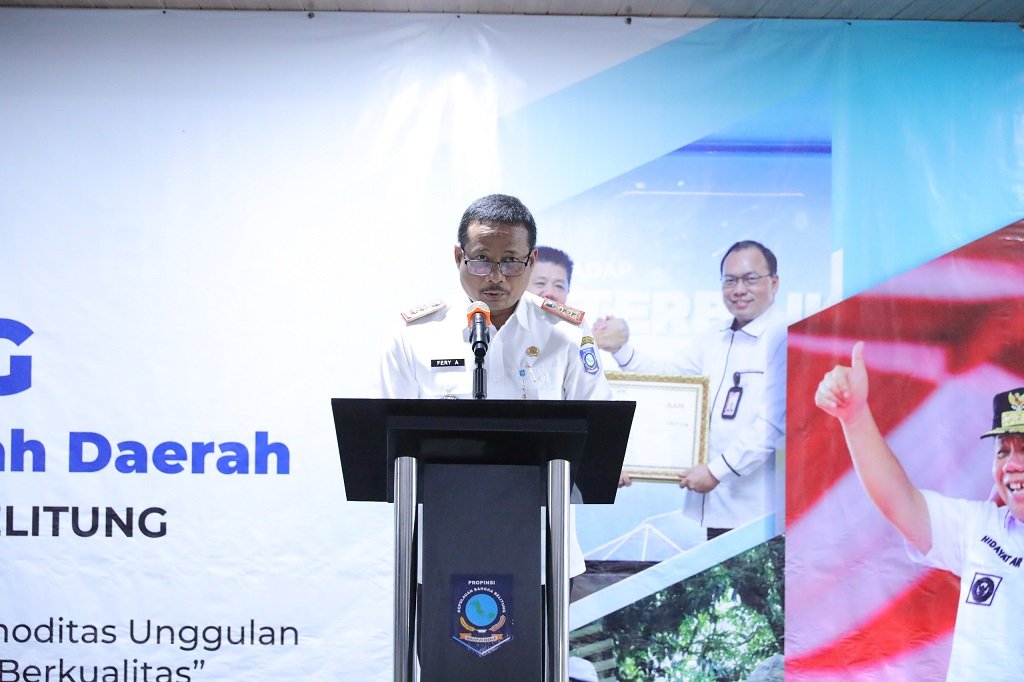 Mewakili Gubernur Babel Hidayat Arsani, Pj Sekda Babel Fery Afriyanto berakta bahwaMusrenbang RKPD 2027 Digelar, Pemprov Babel Fokus Pembangunan Terukur. (Foto: doc. Humas Diskominfo Babel)