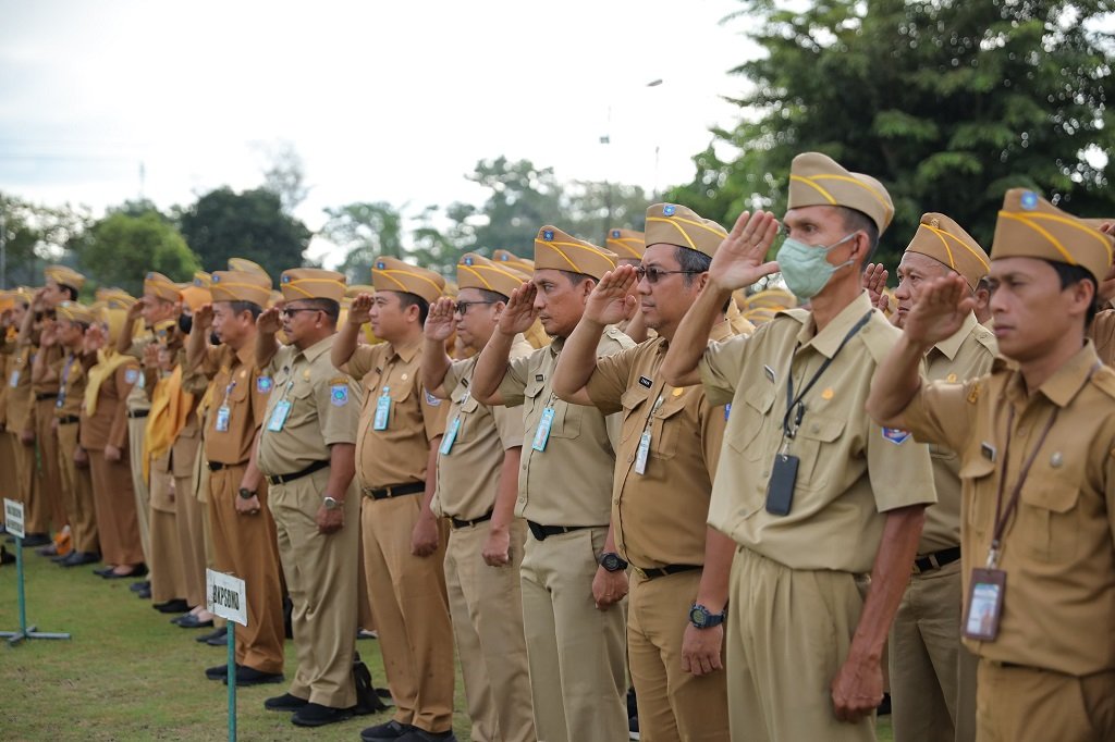 Momen Apel! GubernurBabel Hidayat Arsani Ucap Terima Kasih untuk Dukungan ASN dan Warga. (Foto: doc. Humas Diskominfo Babel)