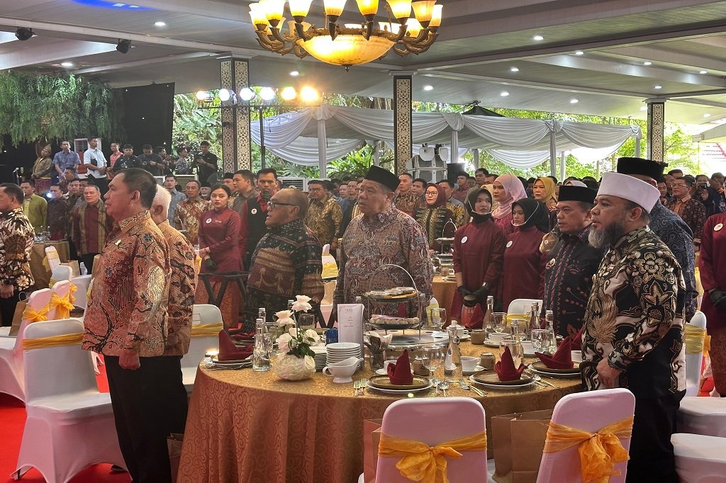 Hadiri Halalbihalal Sumbagsel, Gubernur Hidayat Arsani Dorong Kontribusi Perantau bagi Pembangunan Babel. (Foto: doc. Humas Diskominfo Babel)