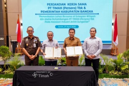 Didampingi Kejati Babel, PT TIMAH Tbk dan Pemkab Bangka Sepakati Pemanfaatan Lahan Jelitik. (Foto: doc. Humas PT Timah Tbk)