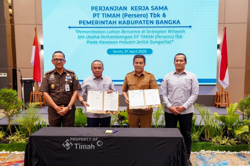 Didampingi Kejati Babel, PT TIMAH Tbk dan Pemkab Bangka Sepakati Pemanfaatan Lahan Jelitik. (Foto: doc. Humas PT Timah Tbk)