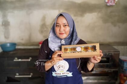 Dari Dapur Rumahan, Serli Kembangkan Berbagai Produk Mama Naya Bolen dengan Dukungan PT TIMAH Tbk. (Foto: doc. Humas PT Timah Tbk)