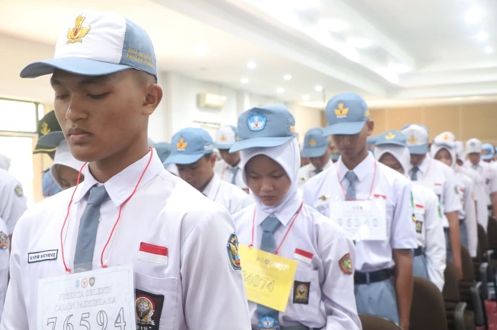 Peserta Seleksi Paskibraka Harus Siap Fisik, Mental, dan Wawasan Kebangsaan. (Foto: doc. Humas Diskominfo Pkp)
