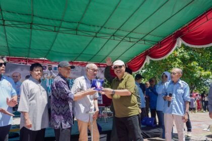 Wali Kota Pangkalpinang Prof. Saparudin menyampaikan Pemkot Pangkalpinang Komitmen Utamakan Kesejahteraan Pekerja Melalui Jaminan Sosial. (Foto: doc. Humas Diskominfo Pkp)