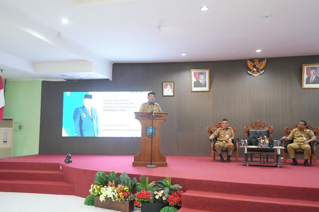Beri Pembekalan PKA, Gubernur Hidayat Arsani Tekankan Integritas dan Responsivitas ASN. (Foto: doc. Humas Diskominfo Babel)